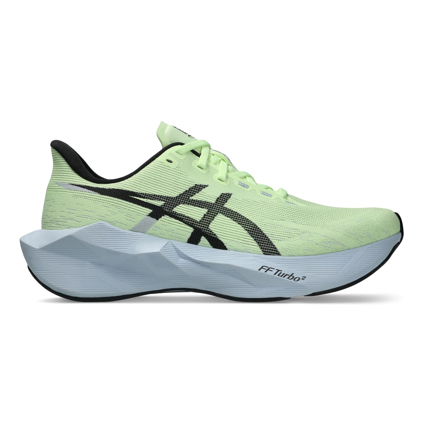 Asics Novablast 6 in White / Energy Aqua