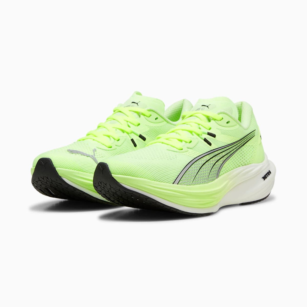 Puma Deviate NITRO 3 in Navy / Fizzy Apple