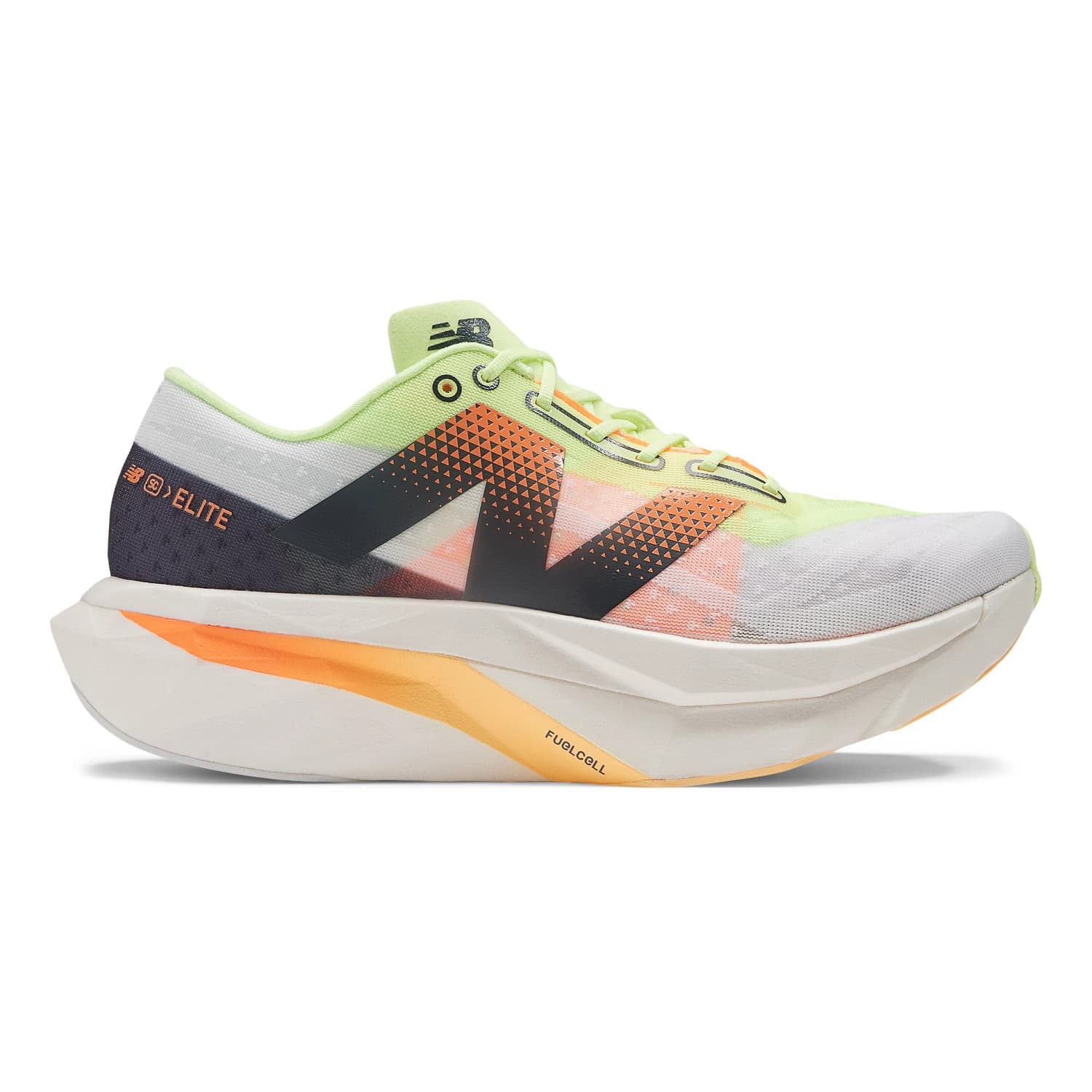 New Balance FuelCell SuperComp Elite v4 in White / Cyan